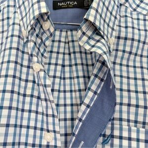 Nautica Plaid Short-Sleeve Button-Down Shirt
